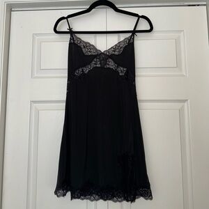 Victoria’s Secret black lace slip dress